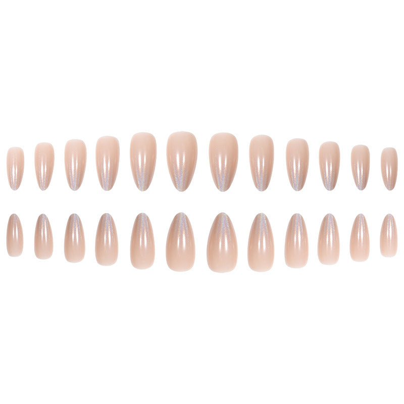 Glamorous Long Stiletto Press-On Nails with Holographic Finish Bowlift