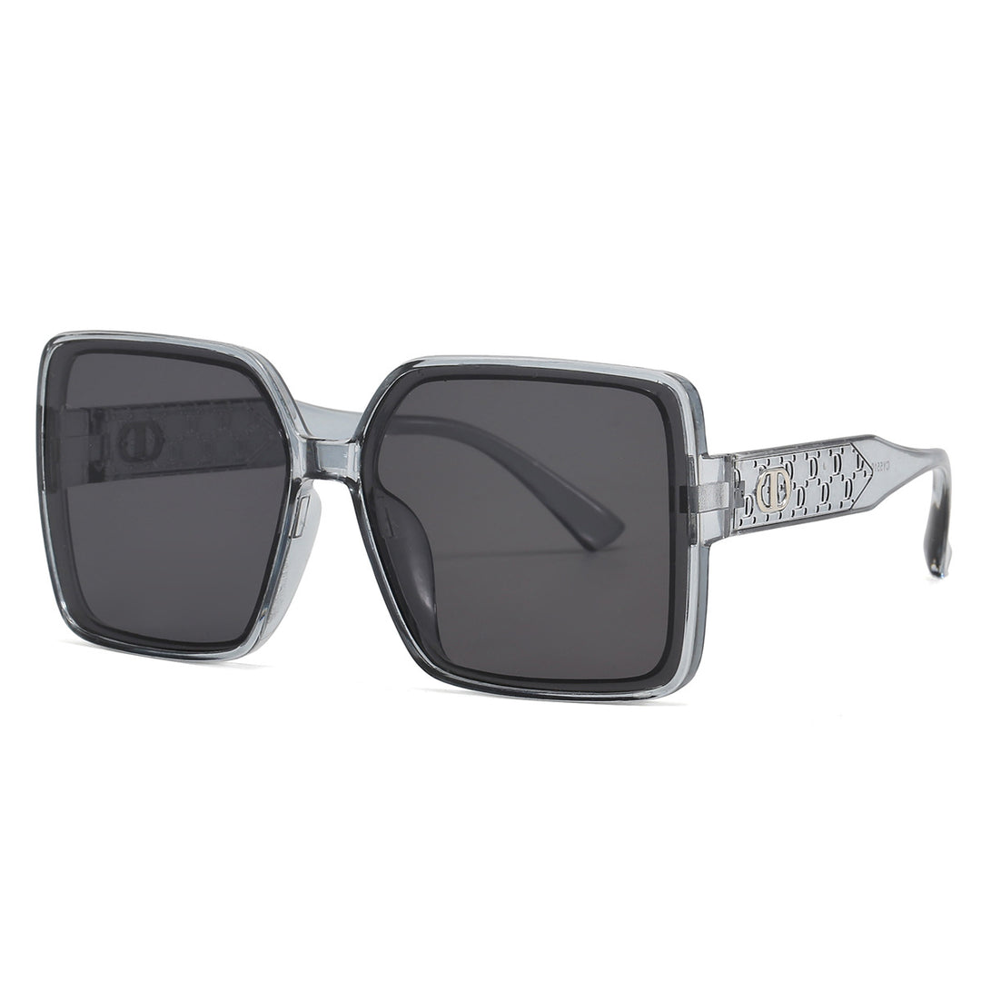 Ladies fashionable square sunglasses with transparent design Bowlift