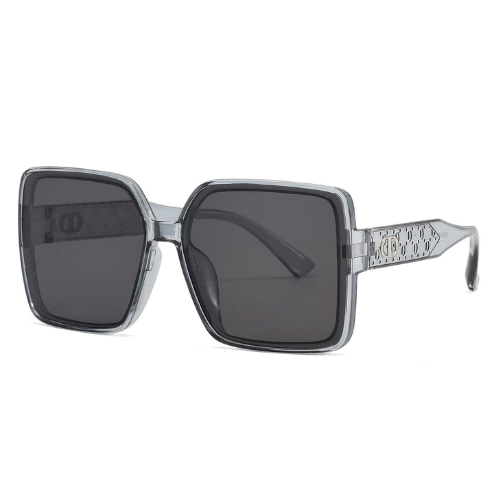Ladies fashionable square sunglasses with transparent design Bowlift