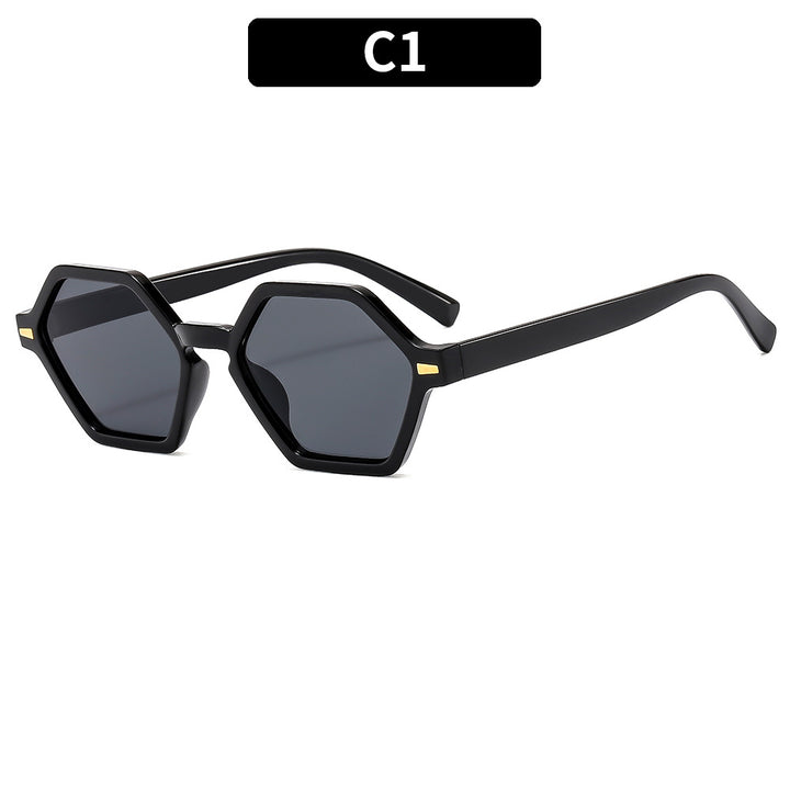 Trendy Hexagonal Frame Sunglasses
