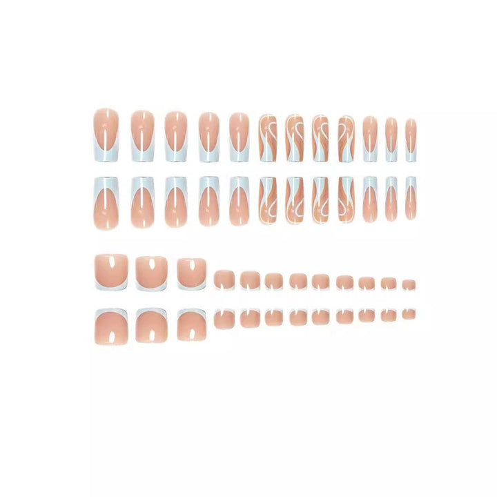 Abstract Marble Nail Art Set Bowlift