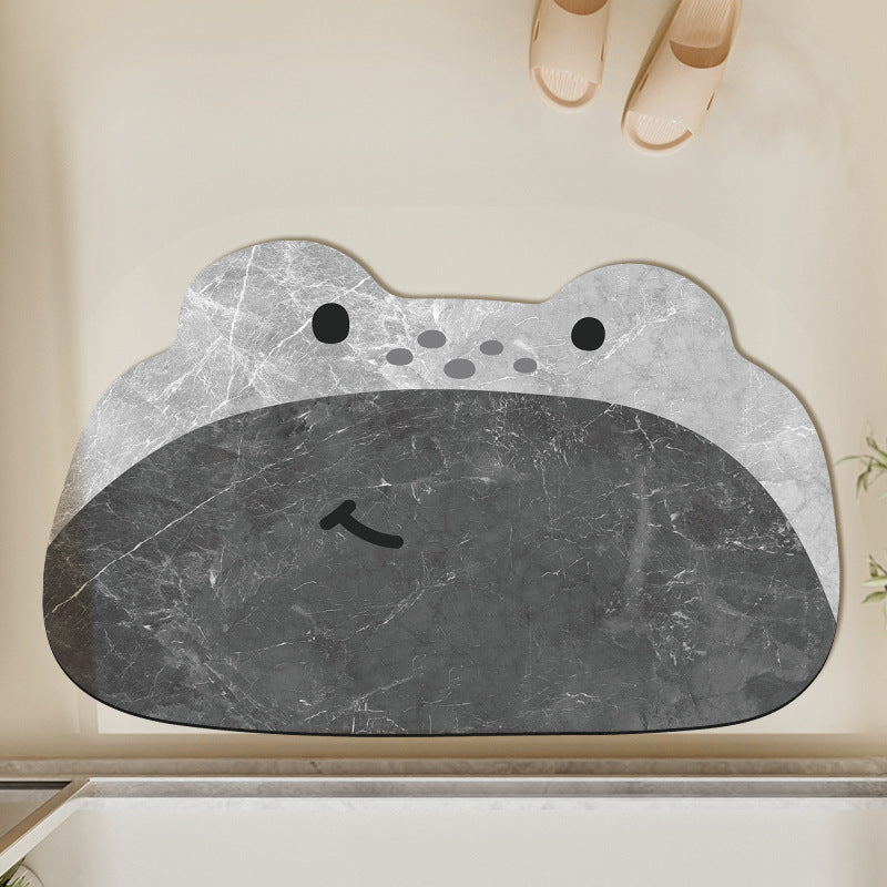 Cute Frog Design Bath Mat