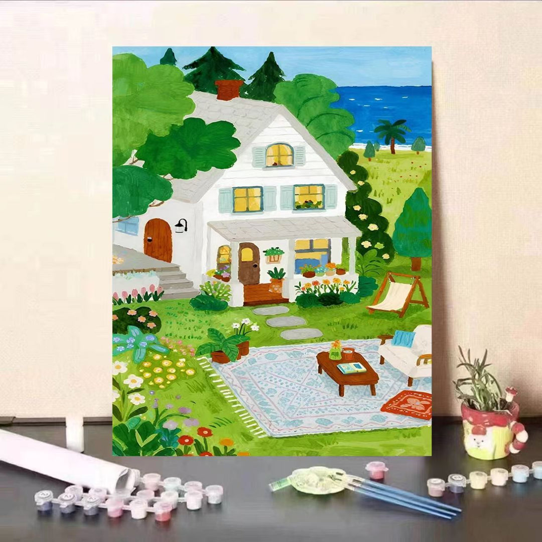 DIY Scenic Garden Paint by Numbers Kit Bowlift