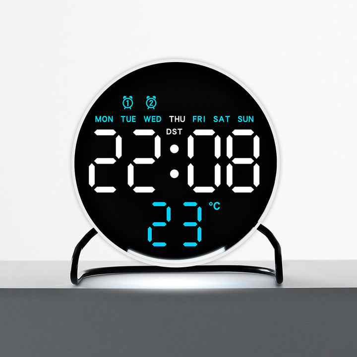 Digital Multi-Function Alarm Clock with Large LED Display Bowlift