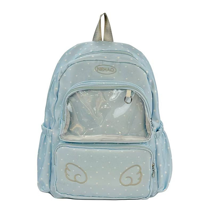 Transparent Front Pocket Backpack Bowlift