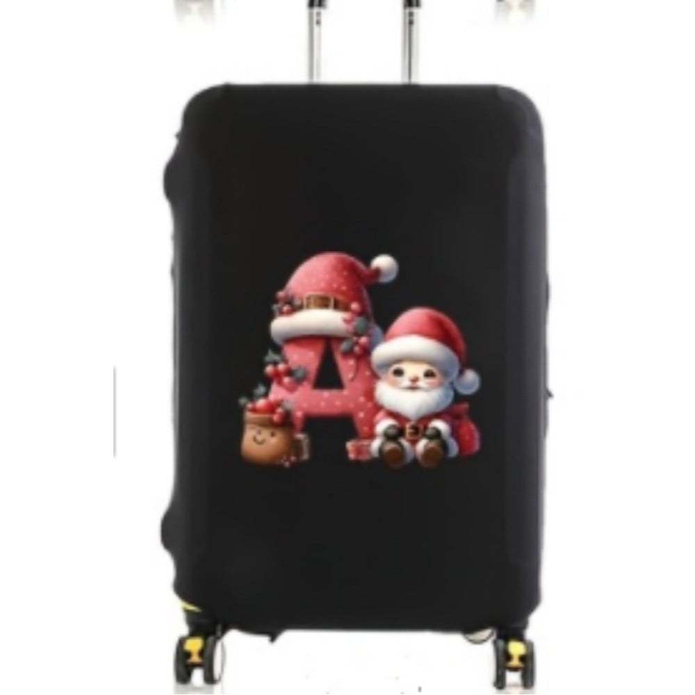 Women's hard-shell travel suitcase with festive Christmas design Bowlift