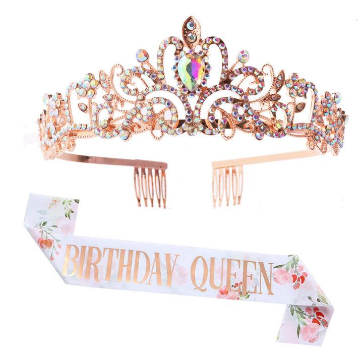 Women's Festive Crown with Elegant Sash Bowlift