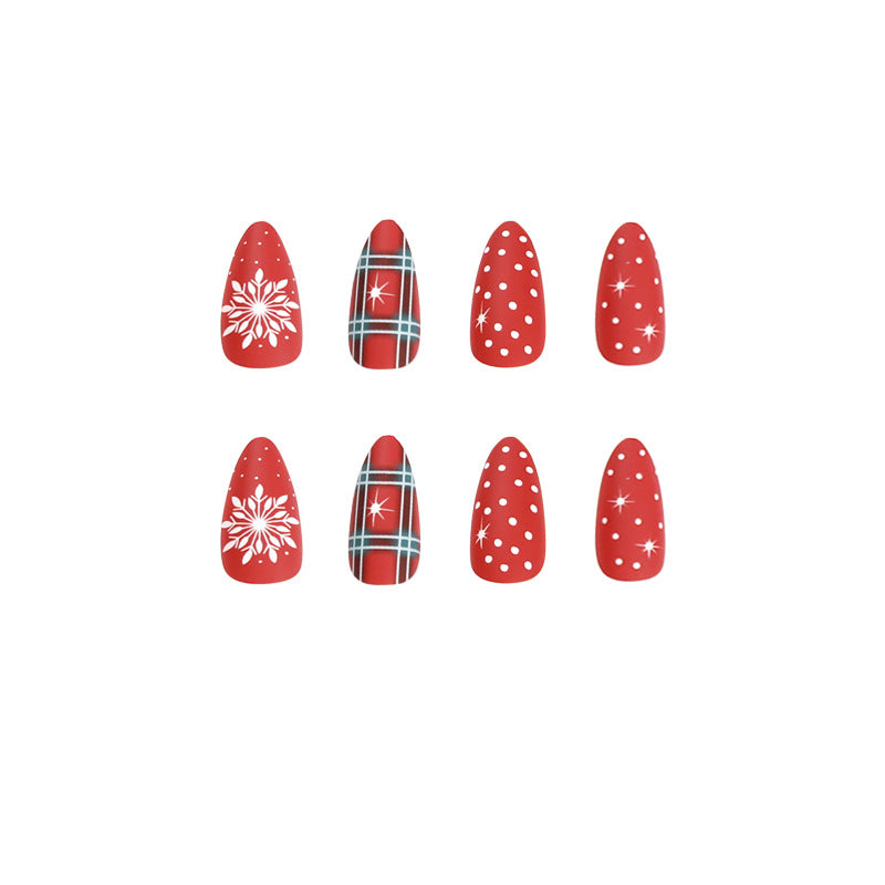 Artful stiletto nails with festive design Bowlift