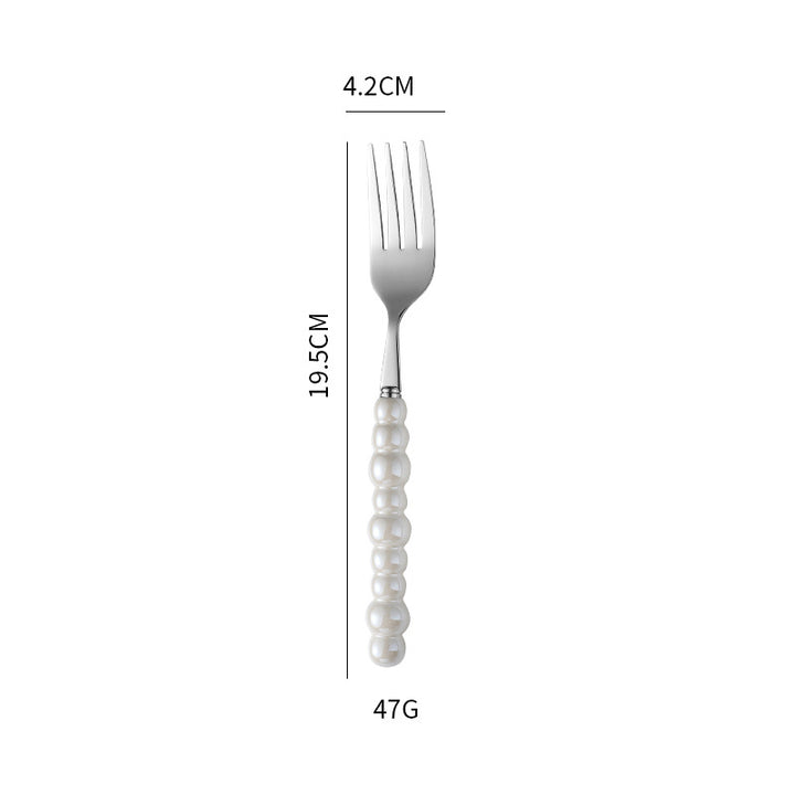 Elegant finger food fork with non-slip handle Bowlift