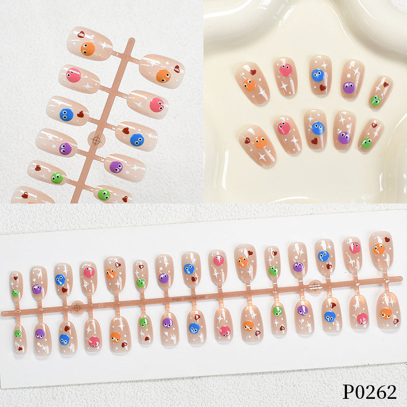 Playful Cartoon Fish Design Press-On Nail Set Bowlift