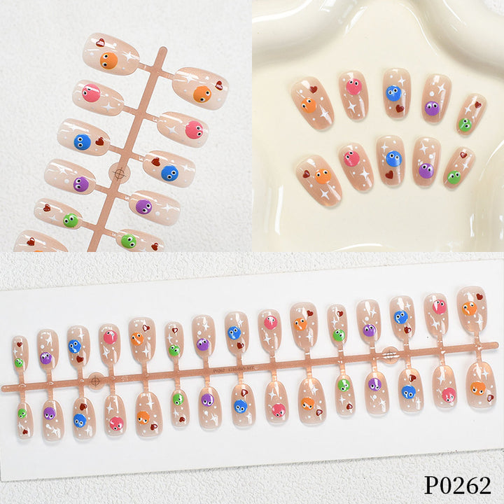 Playful Cartoon Fish Design Press-On Nail Set Bowlift