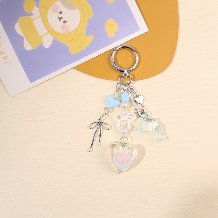 Playful keychain with colorful charms Bowlift