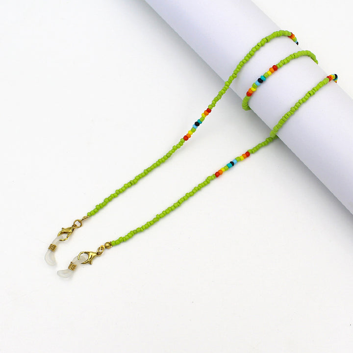 Colorful Beaded Eyewear Holder Chain Bowlift
