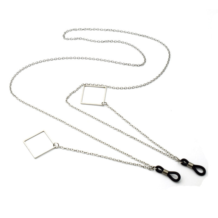 Stylish Geometric Chain Eyewear Holder Bowlift
