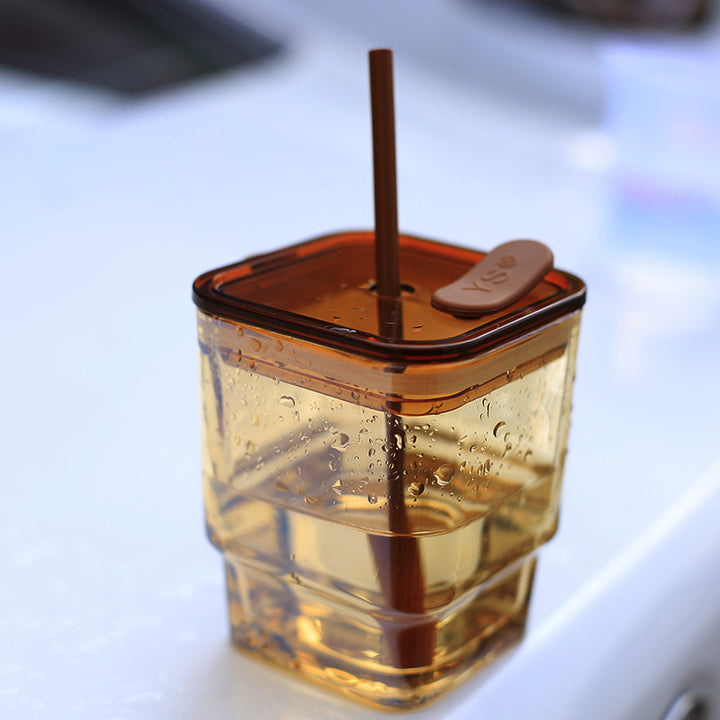 Women's trendy drinking cup with high-quality leather cover Bowlift