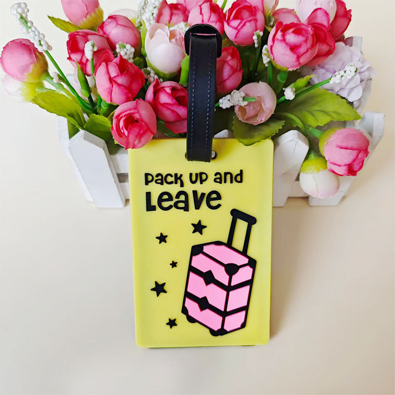Unisex Vibrant Geometric Pattern Luggage Tag Bowlift