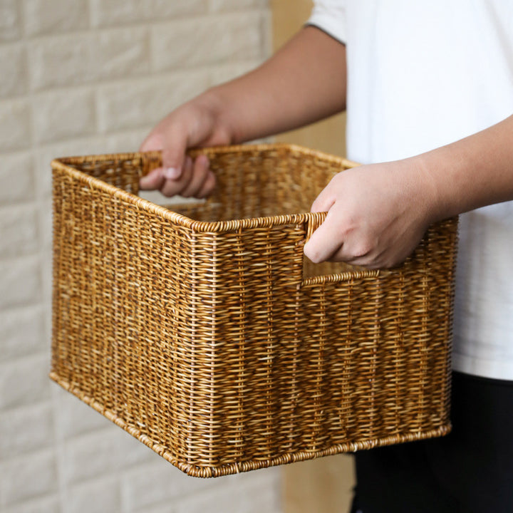 Home Storage Wicker Basket Bowlift
