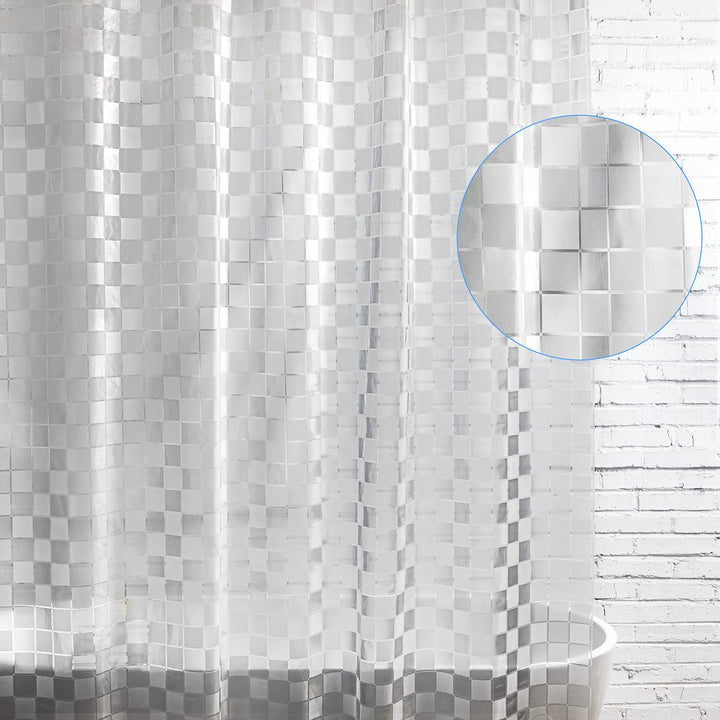 Waterproof Textured Shower Curtain Bowlift