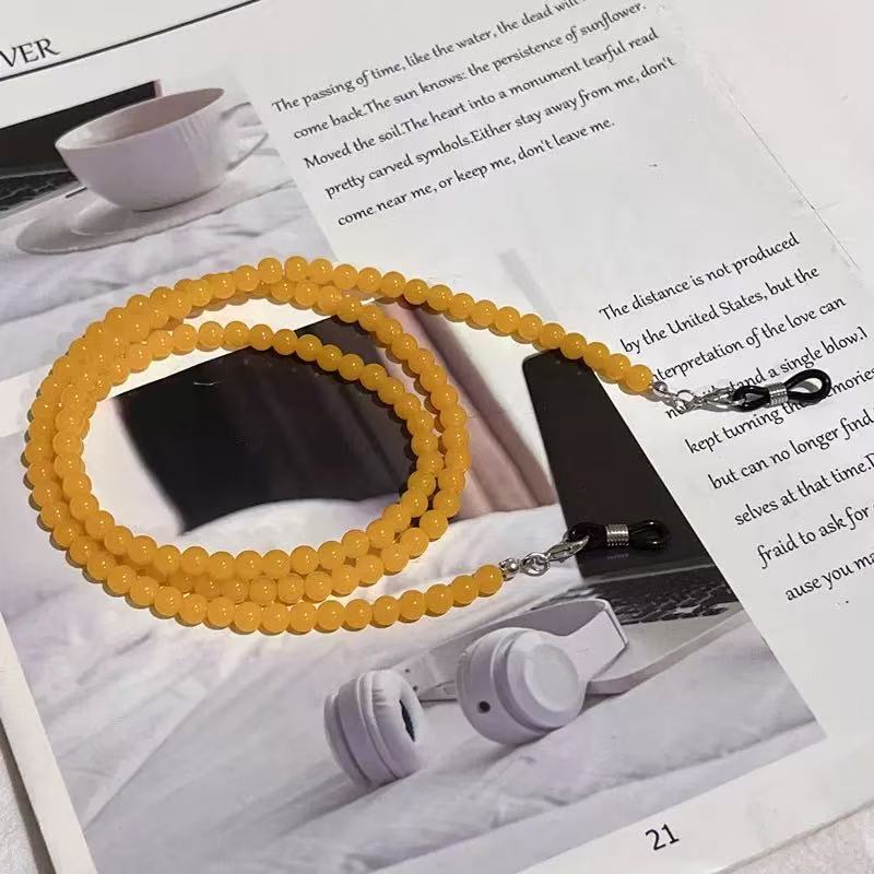 Beaded Eyewear Chain with Durable Clips Bowlift