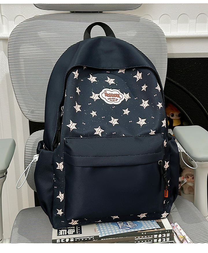 Playful Floral Print Backpack Bowlift