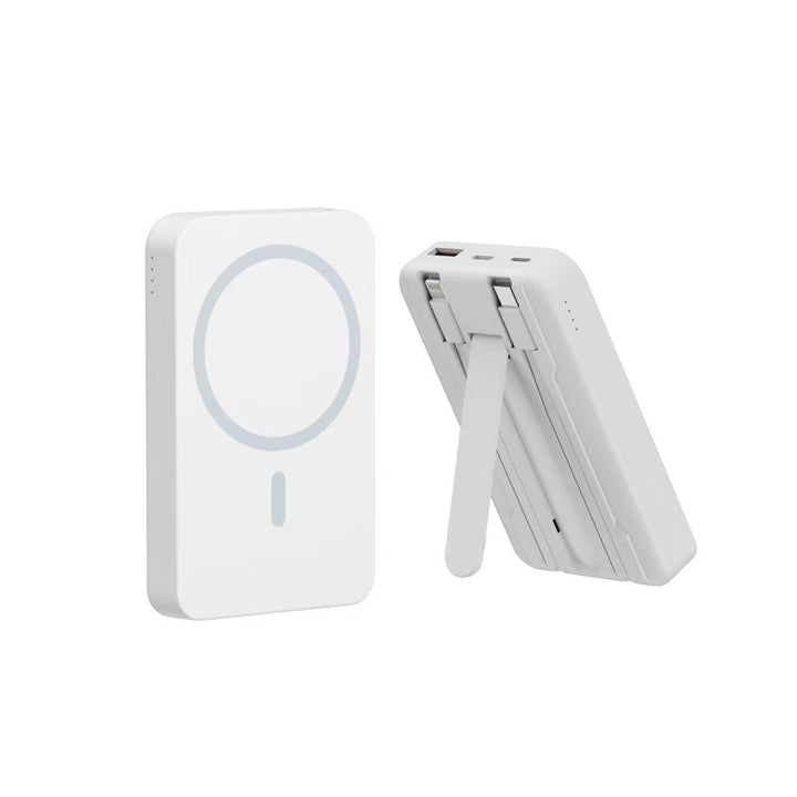 Wireless power bank with integrated stand Bowlift