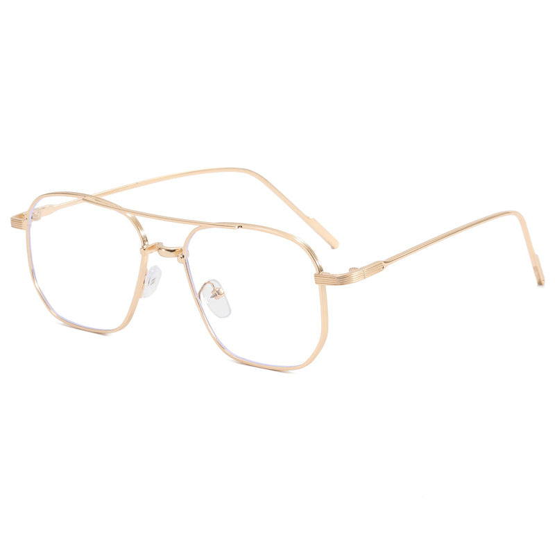 Women's fashionable geometric glasses with elegant metal frame Bowlift
