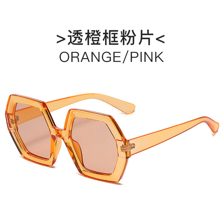 Women extravagant hexagonal sunglasses Bowlift