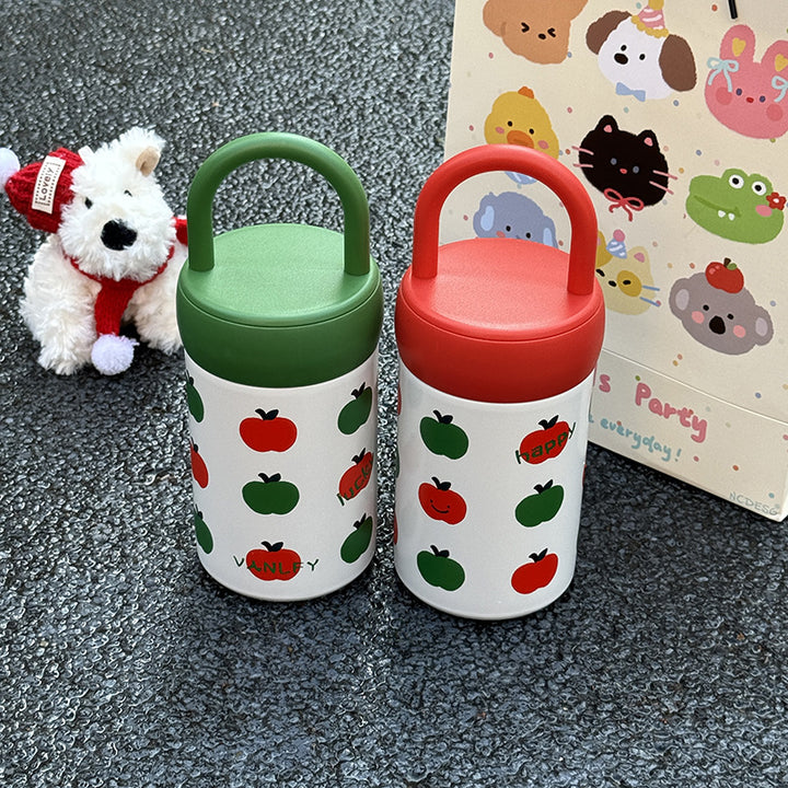 Ladies' insulated drinking container with cheerful apple motif Bowlift