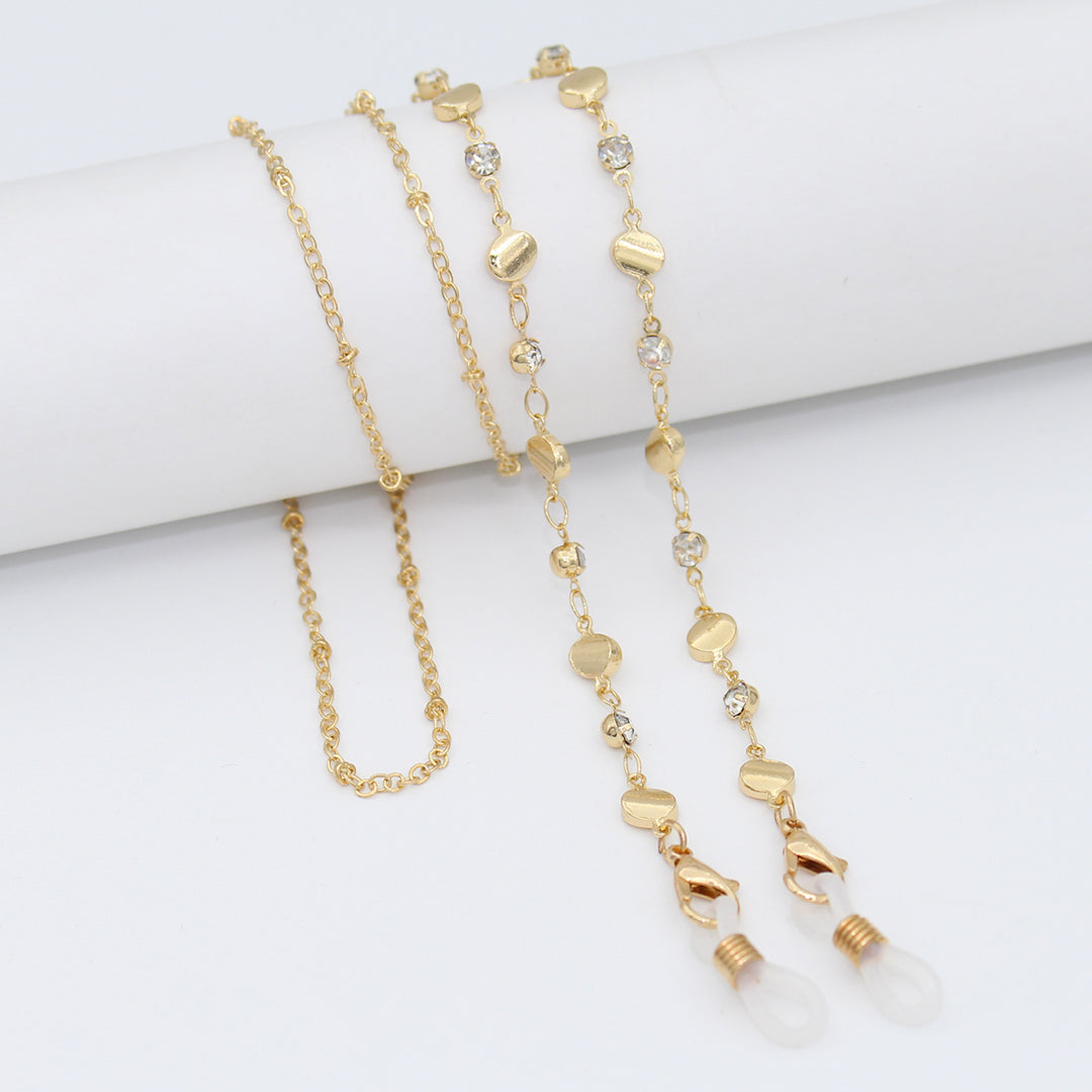 Luxe Crystal-Embellished Eyewear Chain Bowlift