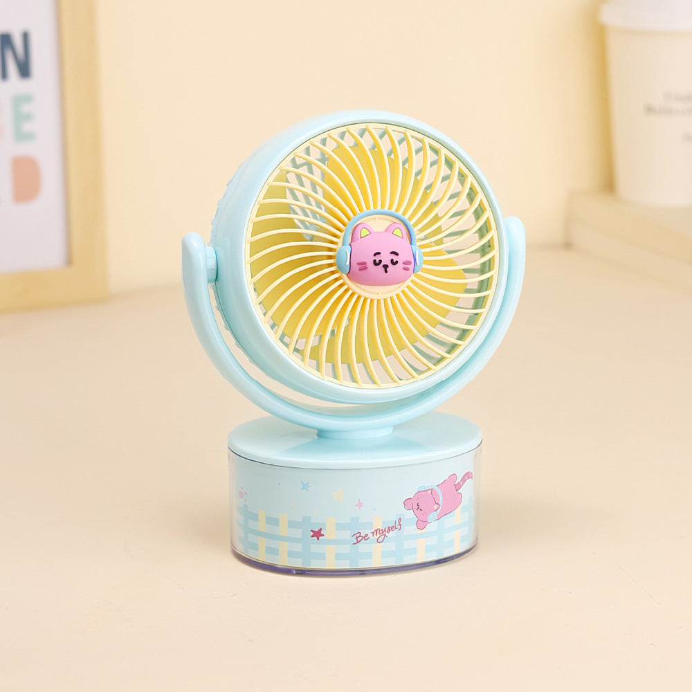 Women's Portable Cooling Fan with Animal Design Bowlift