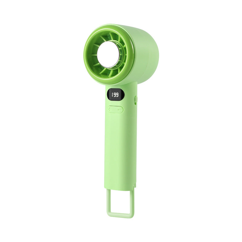 Ladies portable handheld fan with LCD display Bowlift