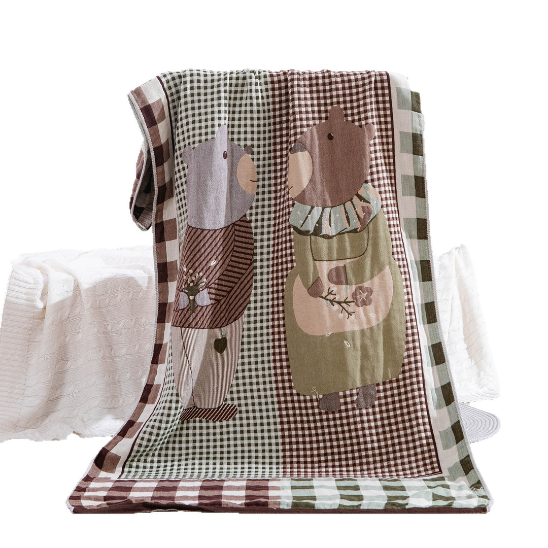 Women's throw blanket with enchanting landscape motif Bowlift
