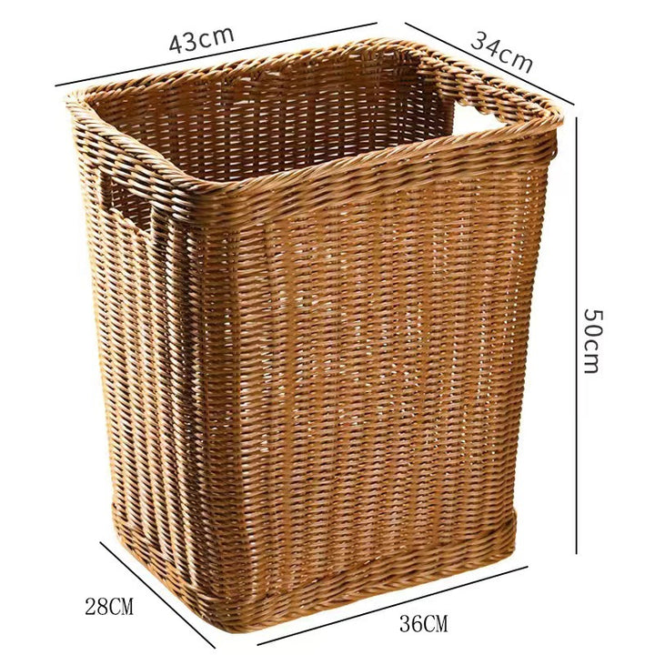 Rustic Woven Laundry Hamper Bowlift