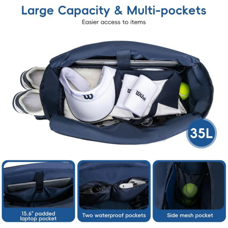 Quilted Tennis Tote Bag Bowlift