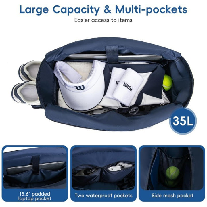 Quilted Tennis Tote Bag Bowlift