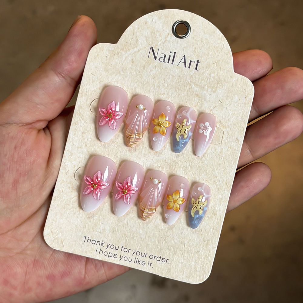Decorative Artisan Press-On Nails Bowlift