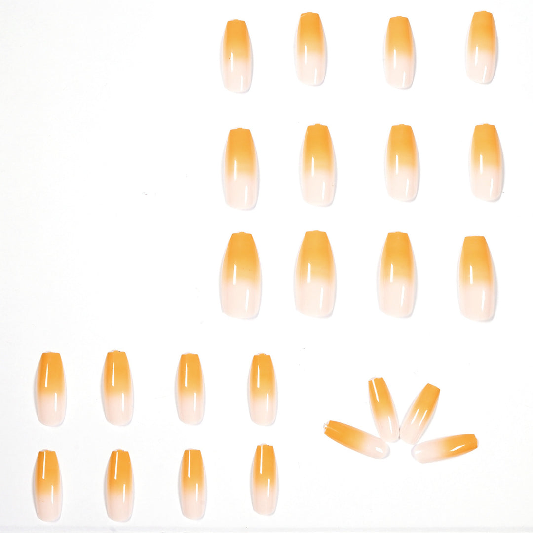 Artificial nail extensions in elegant ombre style Bowlift