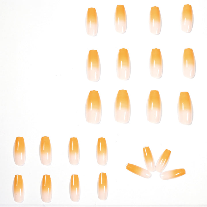 Artificial nail extensions in elegant ombre style Bowlift