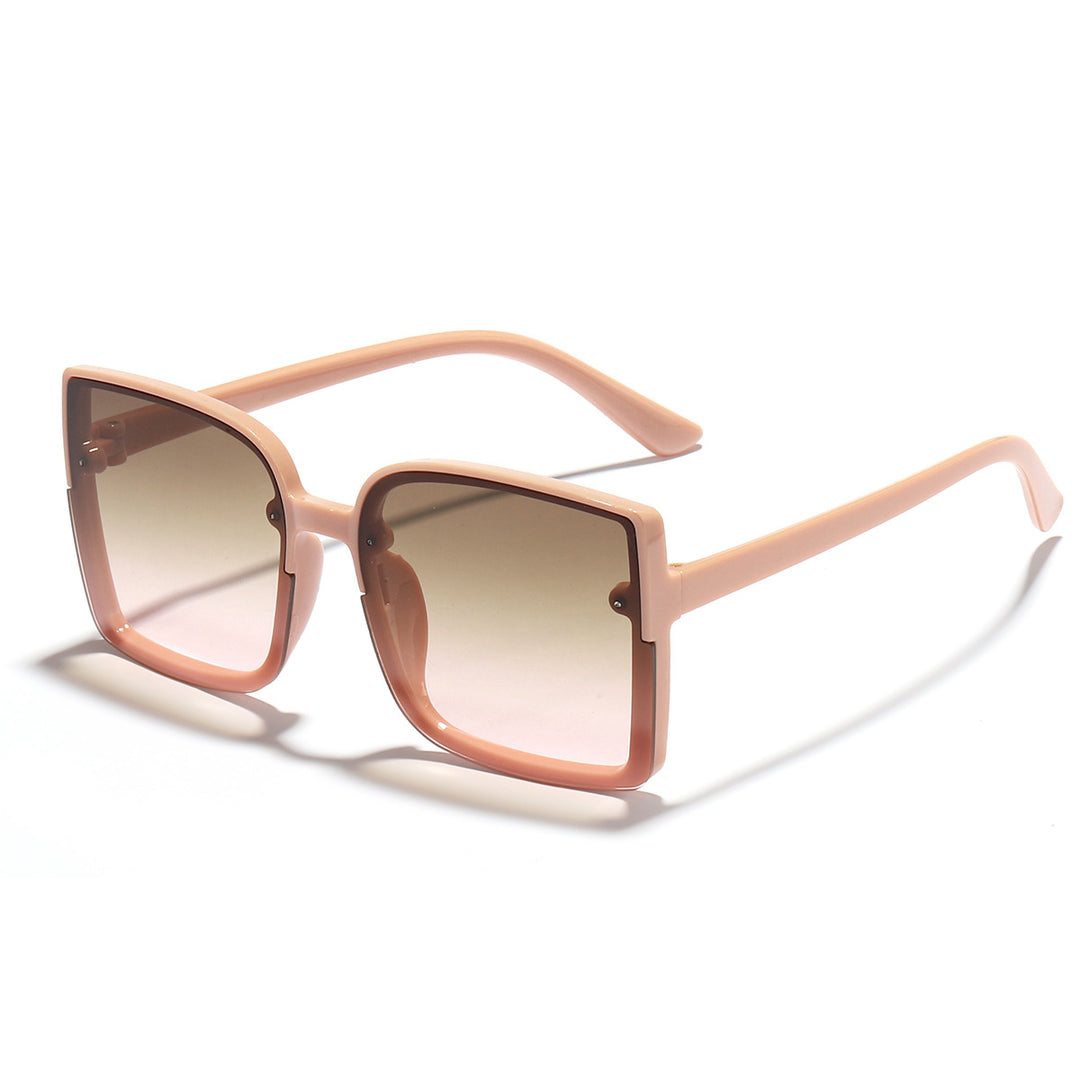 Women oversized square sunglasses with modern gradient effect Bowlift