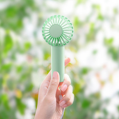 Women portable USB hand fan with flexible holder Bowlift