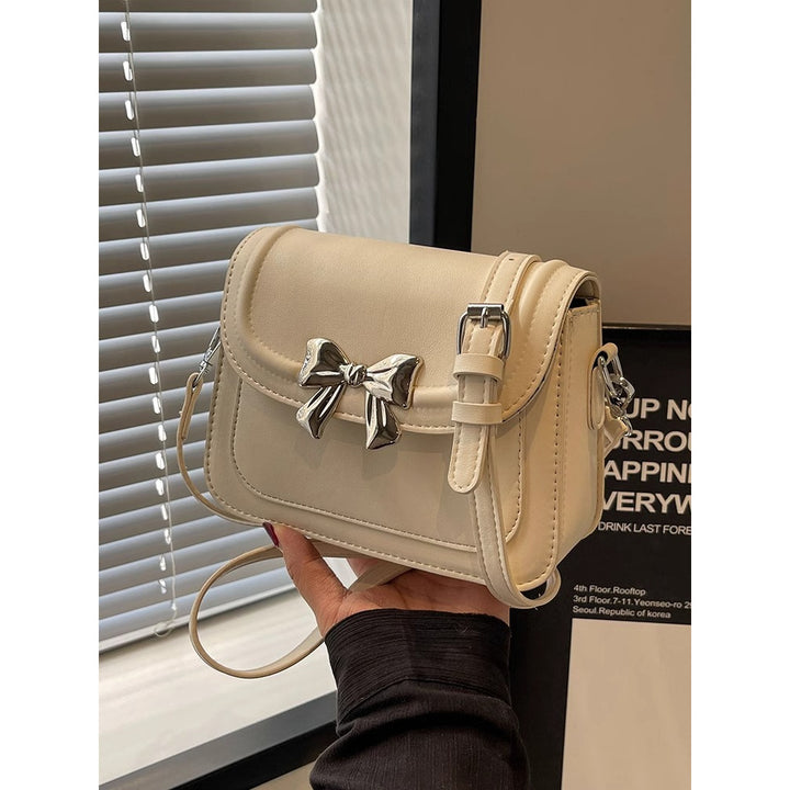 Elegant Bow-Detail Shoulder Bag Bowlift