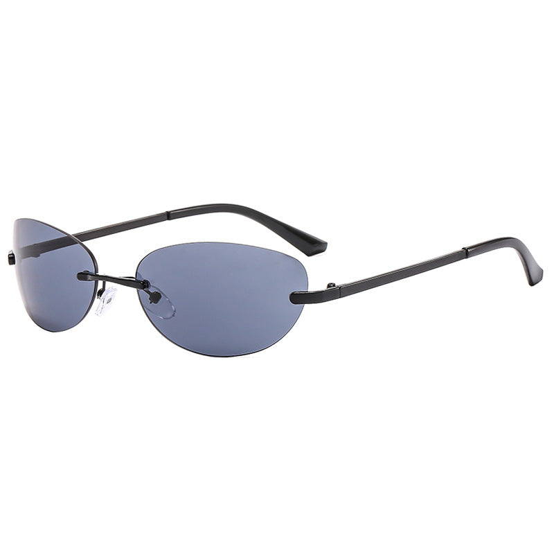 Women's Fashion Cat-Eye Sunglasses with Narrow Metal Frame and Polarized Lenses Bowlift
