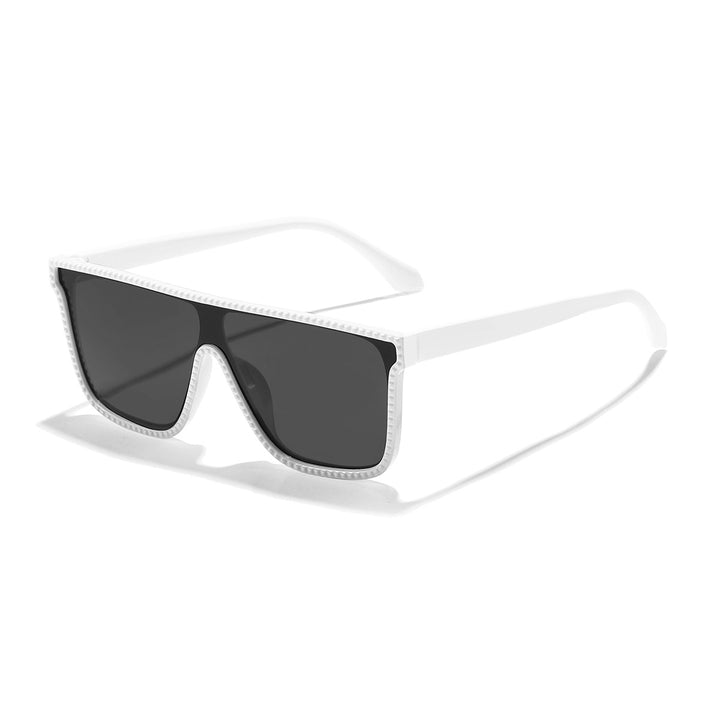 Women's futuristic fashion sunglasses with wide frame and contrasting lenses Bowlift