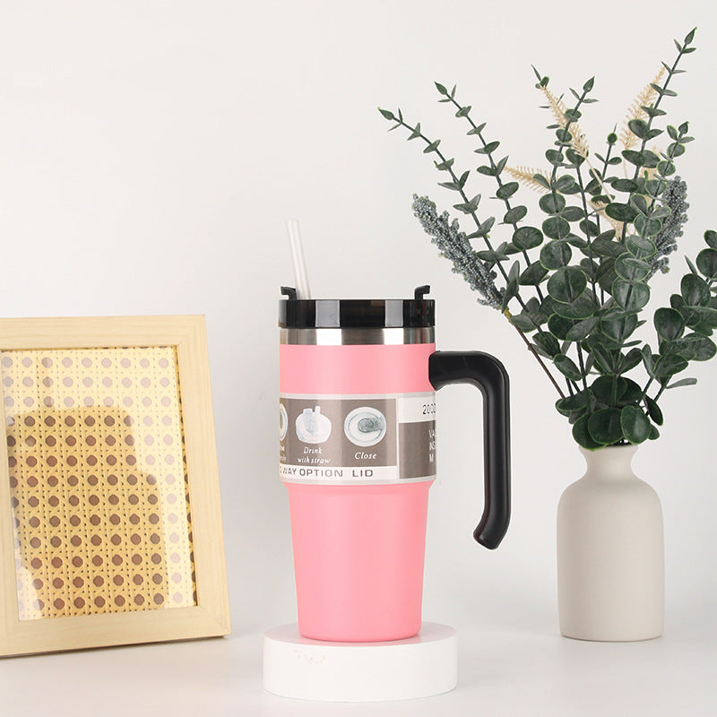 Unisex thermos mug with 3-in-1 drinking options Bowlift