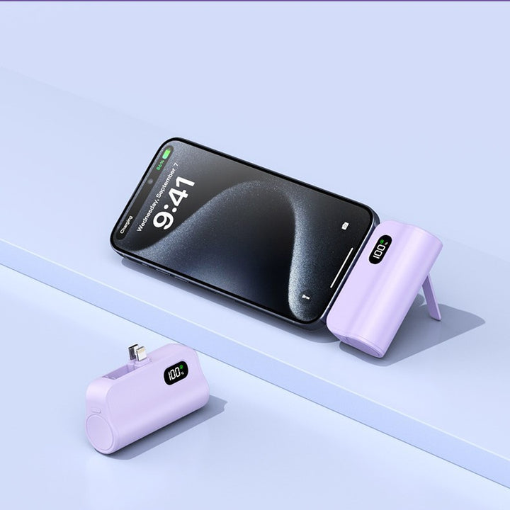 Foldable Powerbank with Digital Charging Display Bowlift