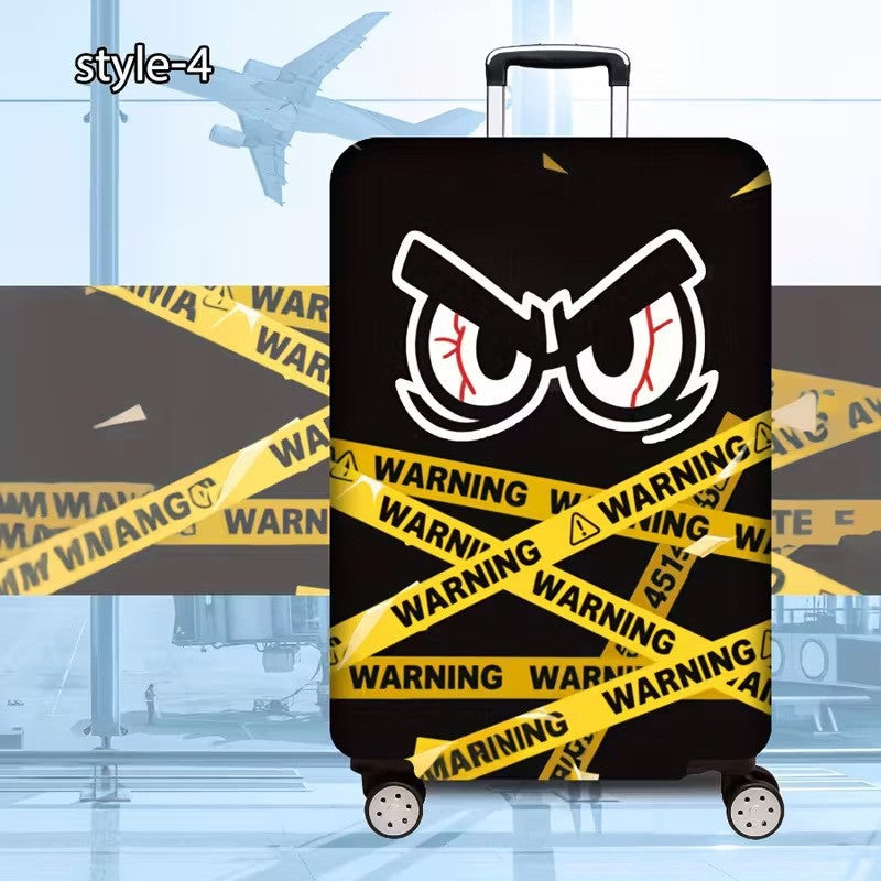 Women’s hard-shell suitcase with eye-catching warning motif Bowlift