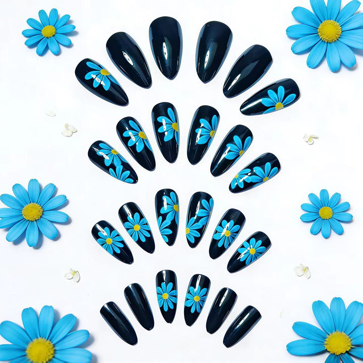 Artistic Floral Design Nail Art Bowlift