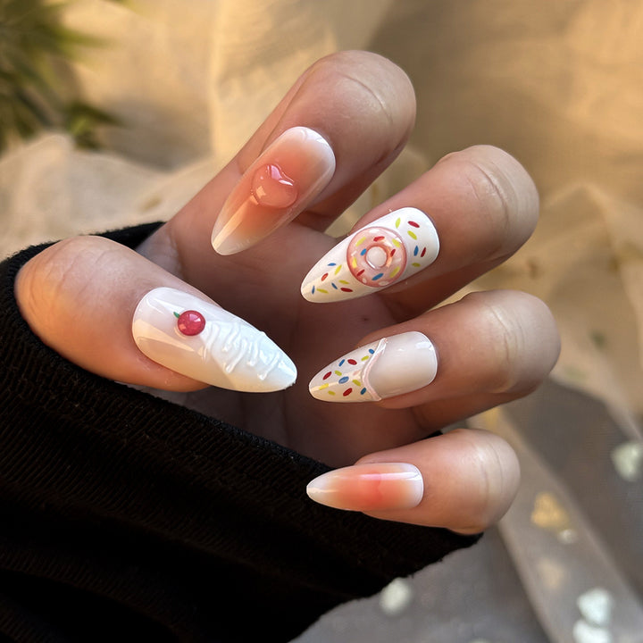 Decorative Press-On Nails Set Bowlift