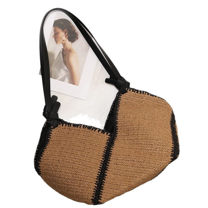 Handmade Boho bag with leather accents Bowlift