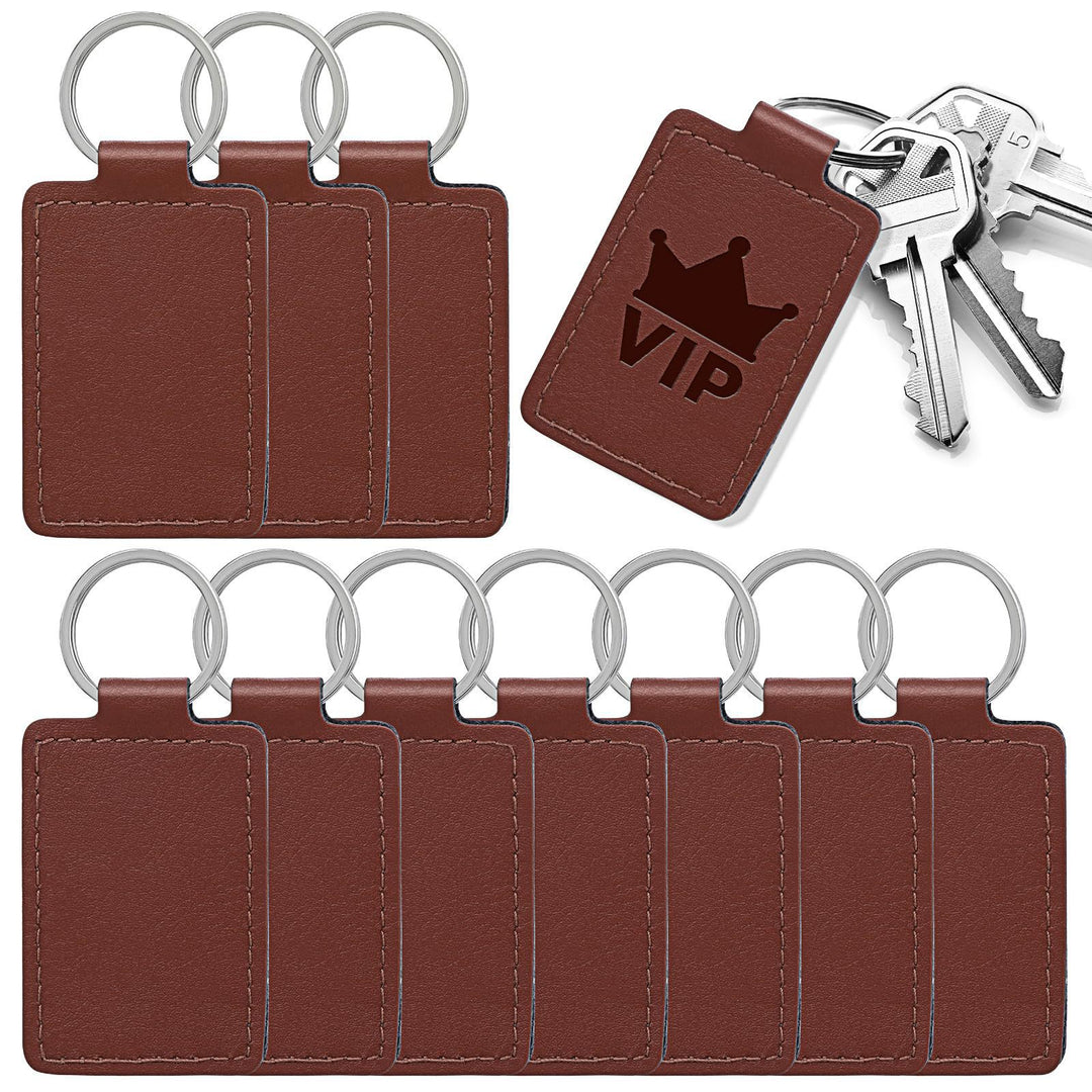 Unisex keychain made of high-quality synthetic leather with custom label Bowlift